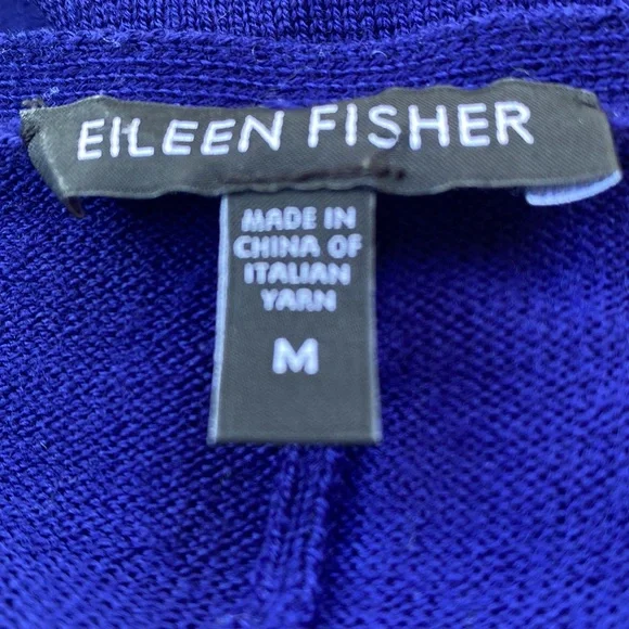 Eileen Fisher from Neiman’s gorgeous blue merino wool blend oversized sweater. - Picture 10 of 12